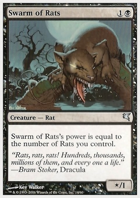 Swarm of Rats, Hachette UK #14, Magic: The Gathering card