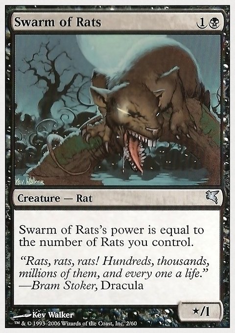 Swarm of Rats, Hachette UK #2, Magic: The Gathering card