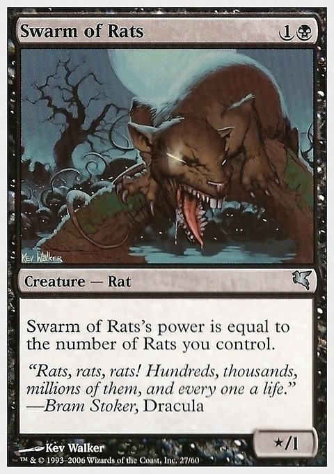Swarm of Rats, Hachette UK #27, Magic: The Gathering card
