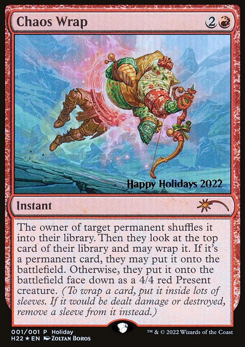 Chaos Wrap, Happy Holidays #22, Magic: The Gathering card