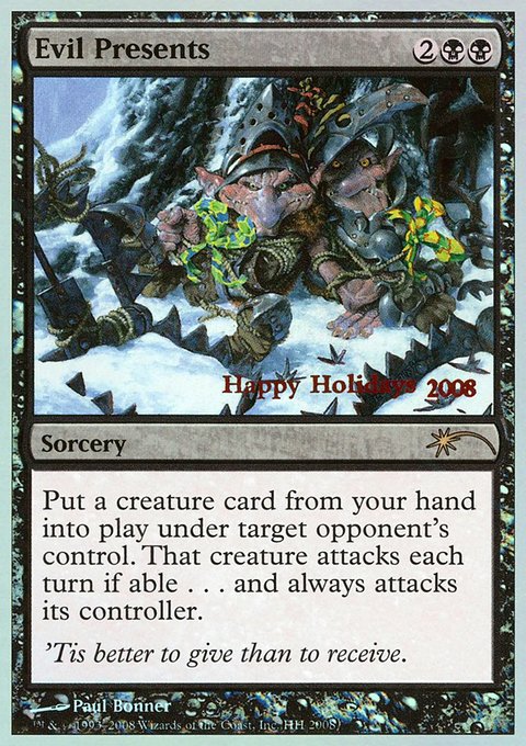 Evil Presents, Happy Holidays #8, Magic: The Gathering card