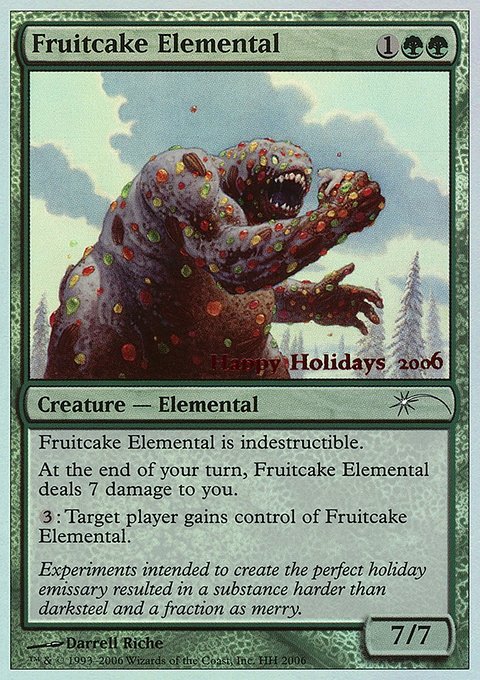 Fruitcake Elemental, Happy Holidays #6, Magic: The Gathering card