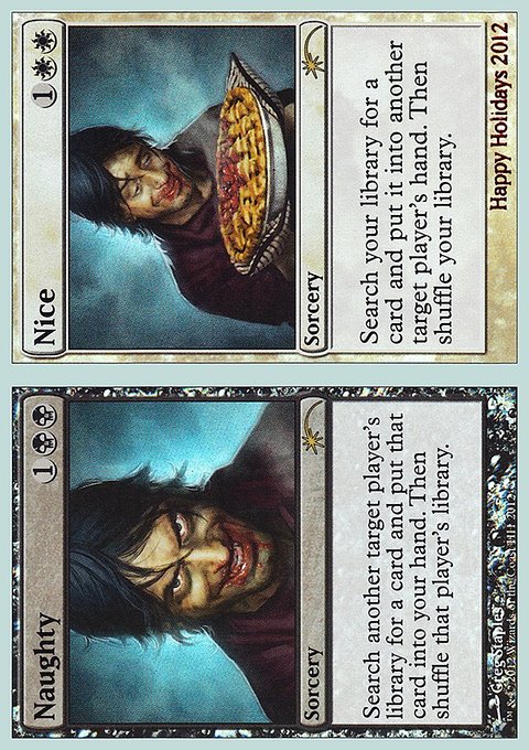 Naughty // Nice, Happy Holidays #12, Magic: The Gathering card