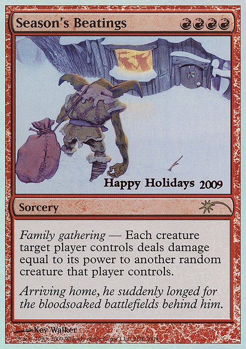 Season's Beatings, Happy Holidays #9, Magic: The Gathering card
