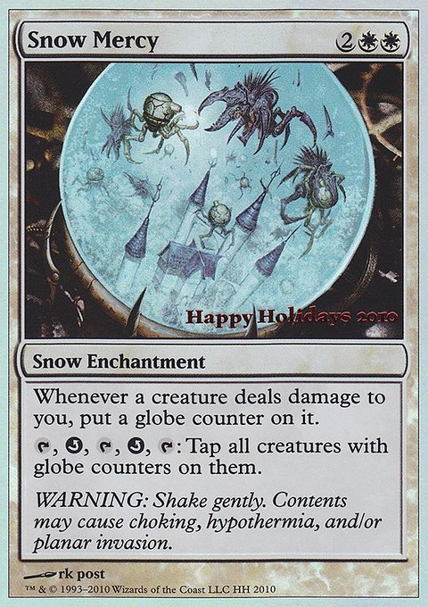 Snow Mercy, Happy Holidays #10, Magic: The Gathering card