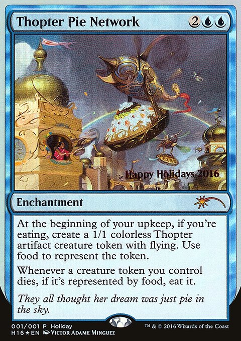 Thopter Pie Network, Happy Holidays #16, Magic: The Gathering card