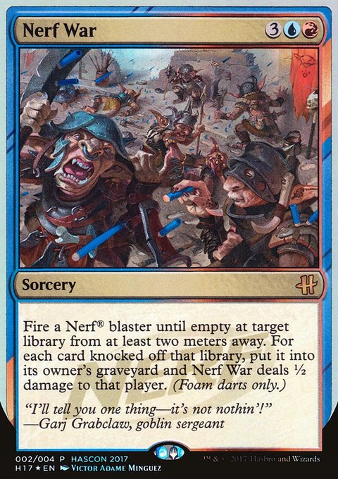 Nerf War, HasCon 2017 #2, Magic: The Gathering card