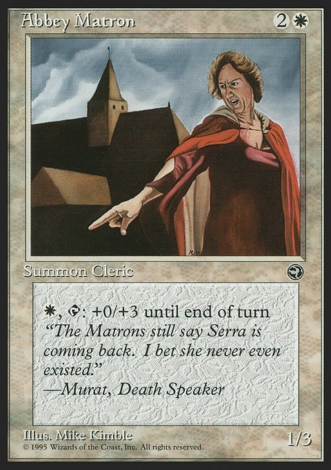 Abbey Matron, Homelands #2b, Magic: The Gathering card