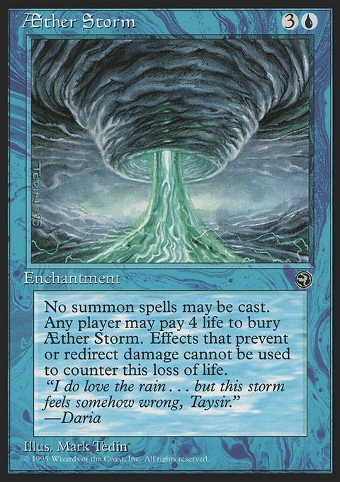 Aether Storm, Homelands #21, Magic: The Gathering card