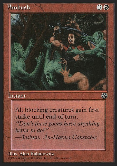 Ambush, Homelands #62, Magic: The Gathering card