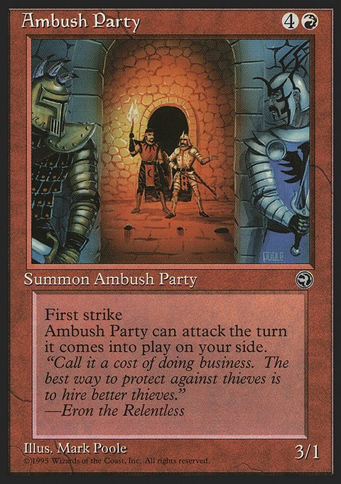 Ambush Party, Homelands #63a, Magic: The Gathering card