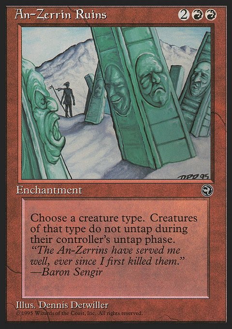 An-Zerrin Ruins, Homelands #64, Magic: The Gathering card
