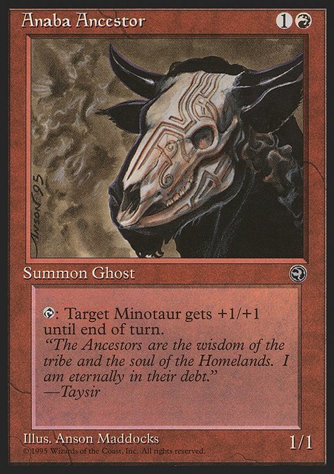 Anaba Ancestor, Homelands #65, Magic: The Gathering card