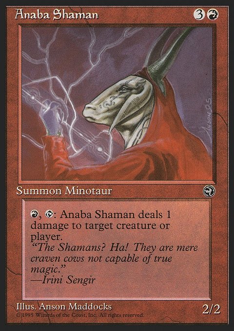 Anaba Shaman, Homelands #67a, Magic: The Gathering card