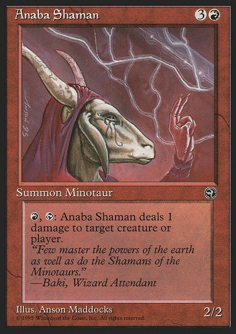 Anaba Shaman, Homelands #67b, Magic: The Gathering card