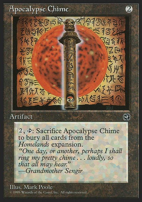 Apocalypse Chime, Homelands #101, Magic: The Gathering card