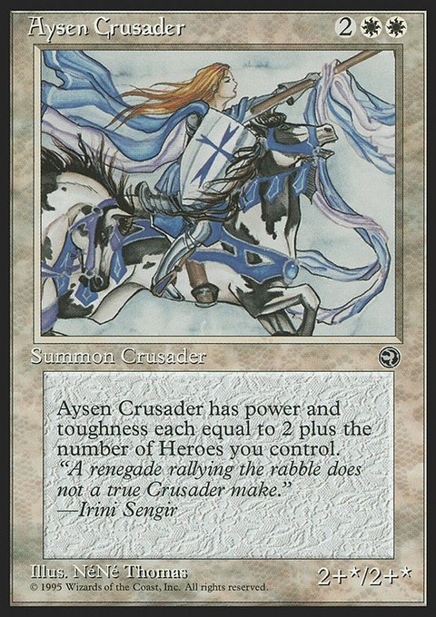 Aysen Crusader, Homelands #4, Magic: The Gathering card