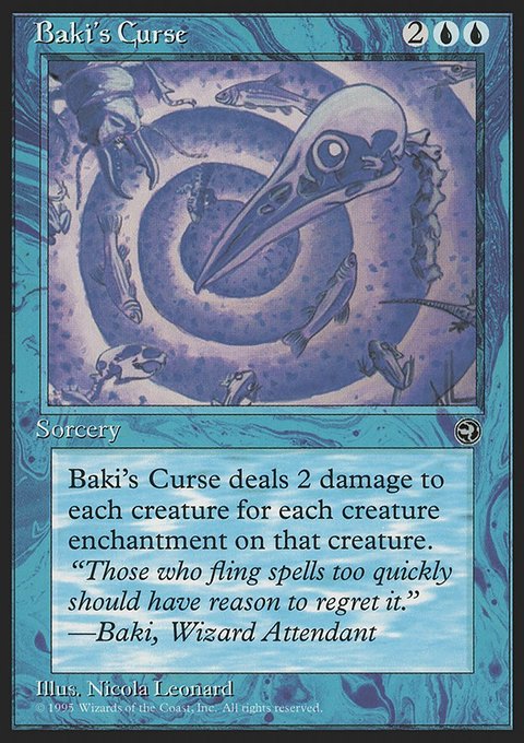 Baki's Curse, Homelands #22, Magic: The Gathering card