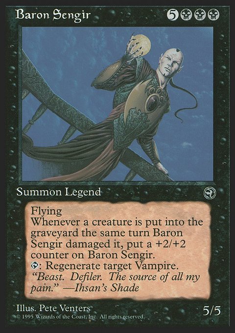 Baron Sengir, Homelands #41, Magic: The Gathering card