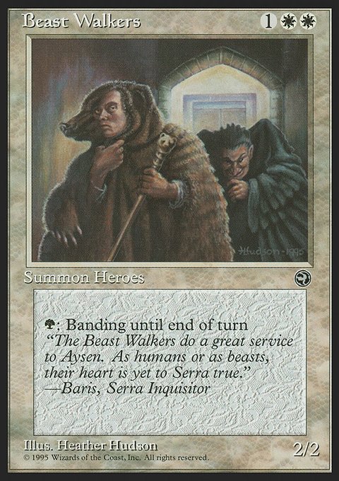 Beast Walkers, Homelands #6, Magic: The Gathering card