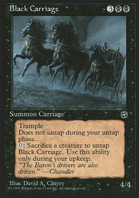 Black Carriage, Homelands #42, Magic: The Gathering card