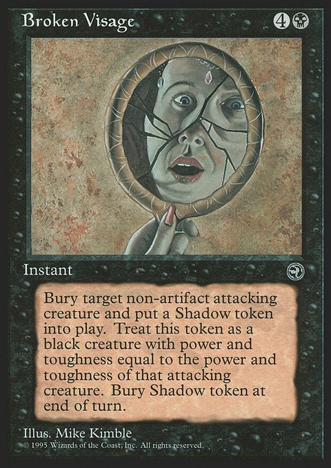 Broken Visage, Homelands #43, Magic: The Gathering card