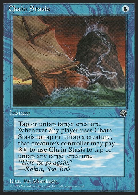 Chain Stasis, Homelands #23, Magic: The Gathering card