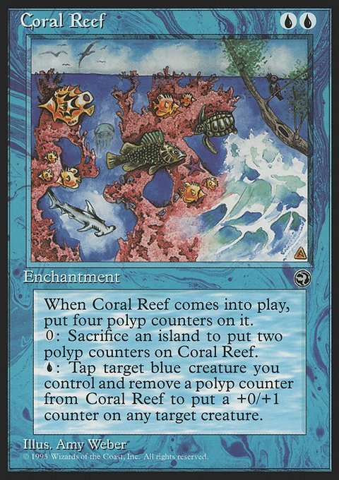 Coral Reef, Homelands #24, Magic: The Gathering card