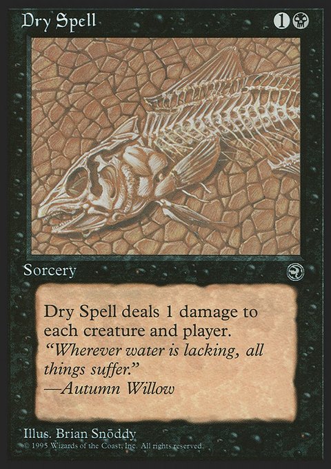 Dry Spell, Homelands #46a, Magic: The Gathering card
