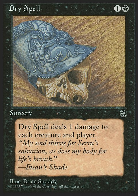 Dry Spell, Homelands #46b, Magic: The Gathering card