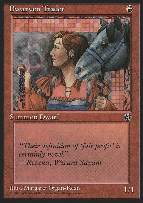 Dwarven Trader, Homelands #72a, Magic: The Gathering card