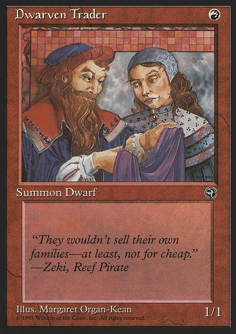 Dwarven Trader, Homelands #72b, Magic: The Gathering card