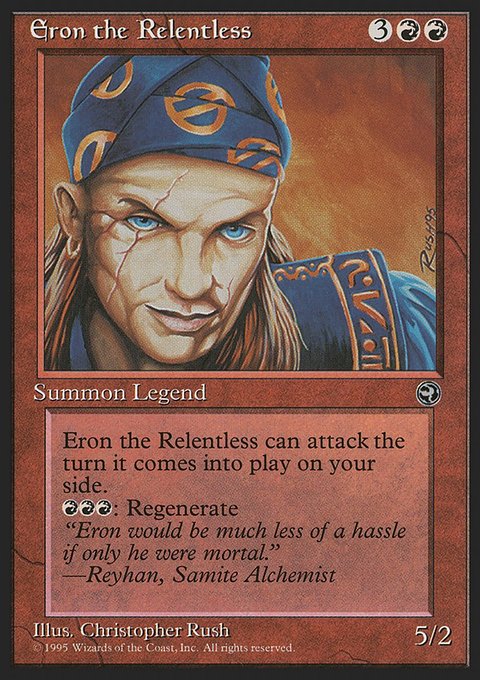 Eron the Relentless, Homelands #73, Magic: The Gathering card