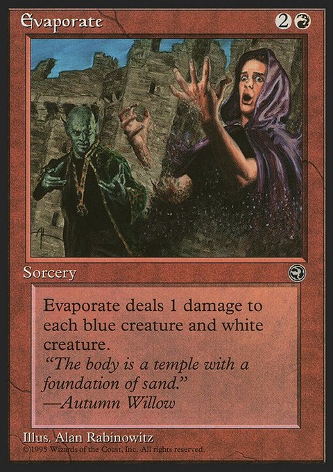 Evaporate, Homelands #74, Magic: The Gathering card