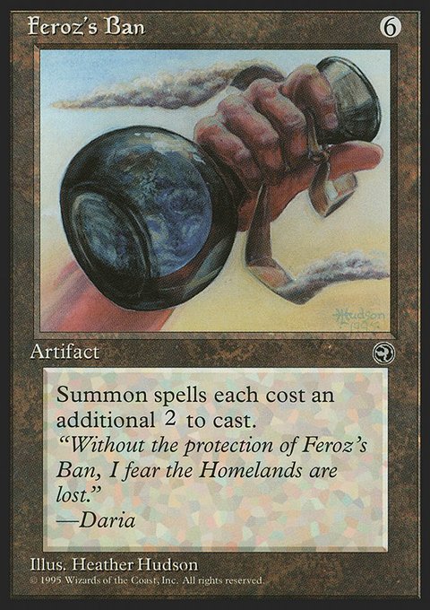 Feroz's Ban, Homelands #107, Magic: The Gathering card