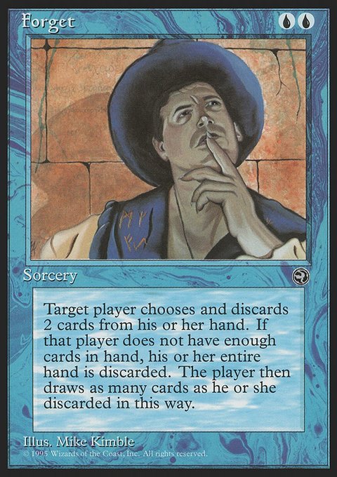 Forget, Homelands #26, Magic: The Gathering card
