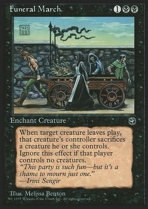 Funeral March, Homelands #48, Magic: The Gathering card
