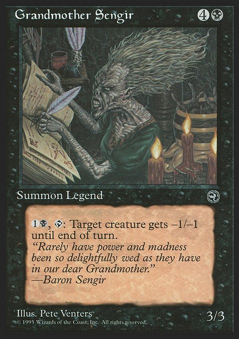Grandmother Sengir, Homelands #50, Magic: The Gathering card