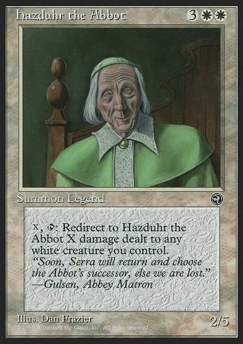 Hazduhr the Abbot, Homelands #8, Magic: The Gathering card