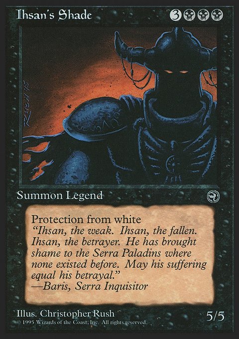 Ihsan's Shade, Homelands #53, Magic: The Gathering card