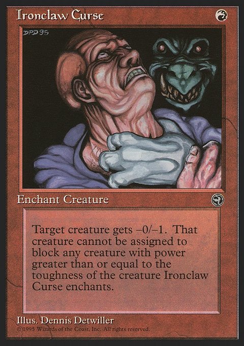 Ironclaw Curse, Homelands #76, Magic: The Gathering card