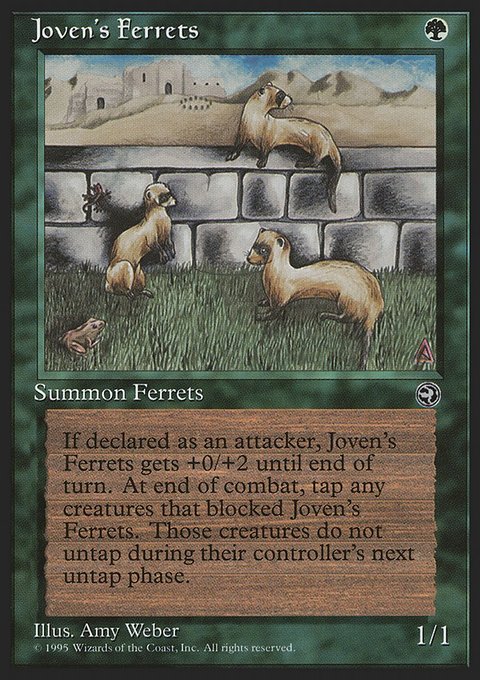 Joven's Ferrets, Homelands #89, Magic: The Gathering card