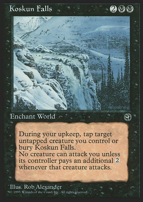 Koskun Falls, Homelands #55, Magic: The Gathering card