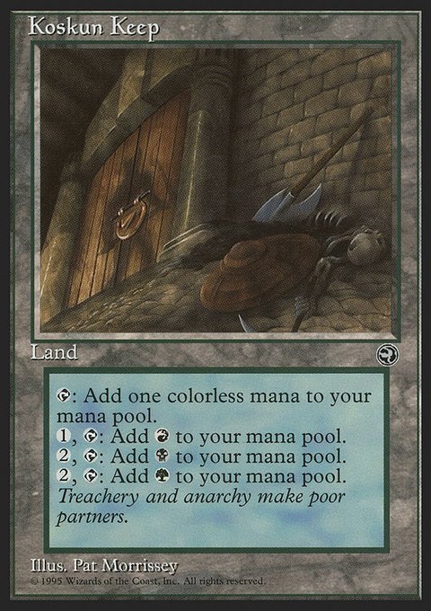 Koskun Keep, Homelands #114, Magic: The Gathering card