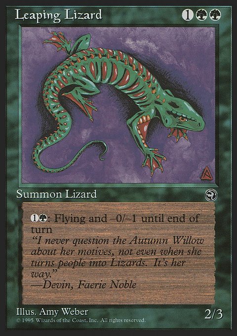 Leaping Lizard, Homelands #90, Magic: The Gathering card