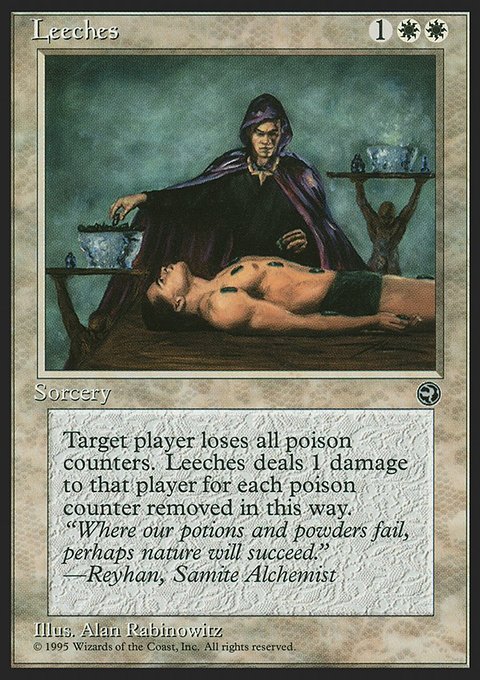 Leeches, Homelands #9, Magic: The Gathering card