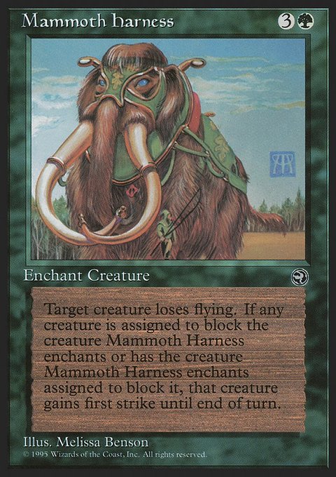 Mammoth Harness, Homelands #91, Magic: The Gathering card