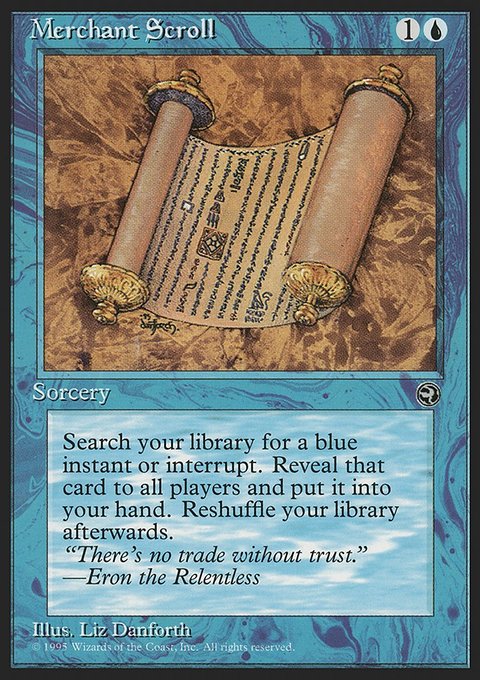 Merchant Scroll, Homelands #33, Magic: The Gathering card