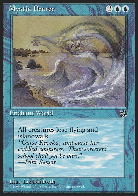 Mystic Decree, Homelands #34, Magic: The Gathering card