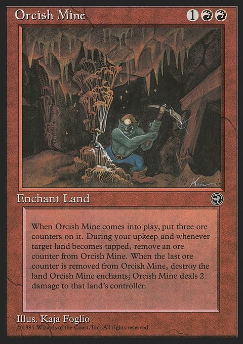 Orcish Mine, Homelands #78, Magic: The Gathering card